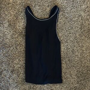 Nike Black Dri-FIT Athletic Tank with White Logo